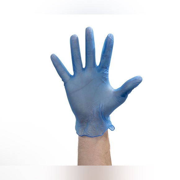 ONESAFE® BLUE VINYL GLOVES Foodhandler Extra Large Clear Powder Free800 per case - Picture 3 of 12